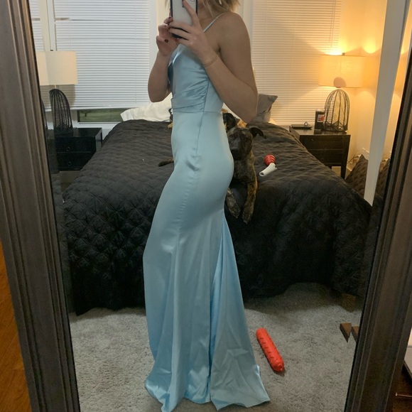 Nox Anabel - C302 Sleeveless Cowl Neckline Formal Gown - Picture 5 of 6